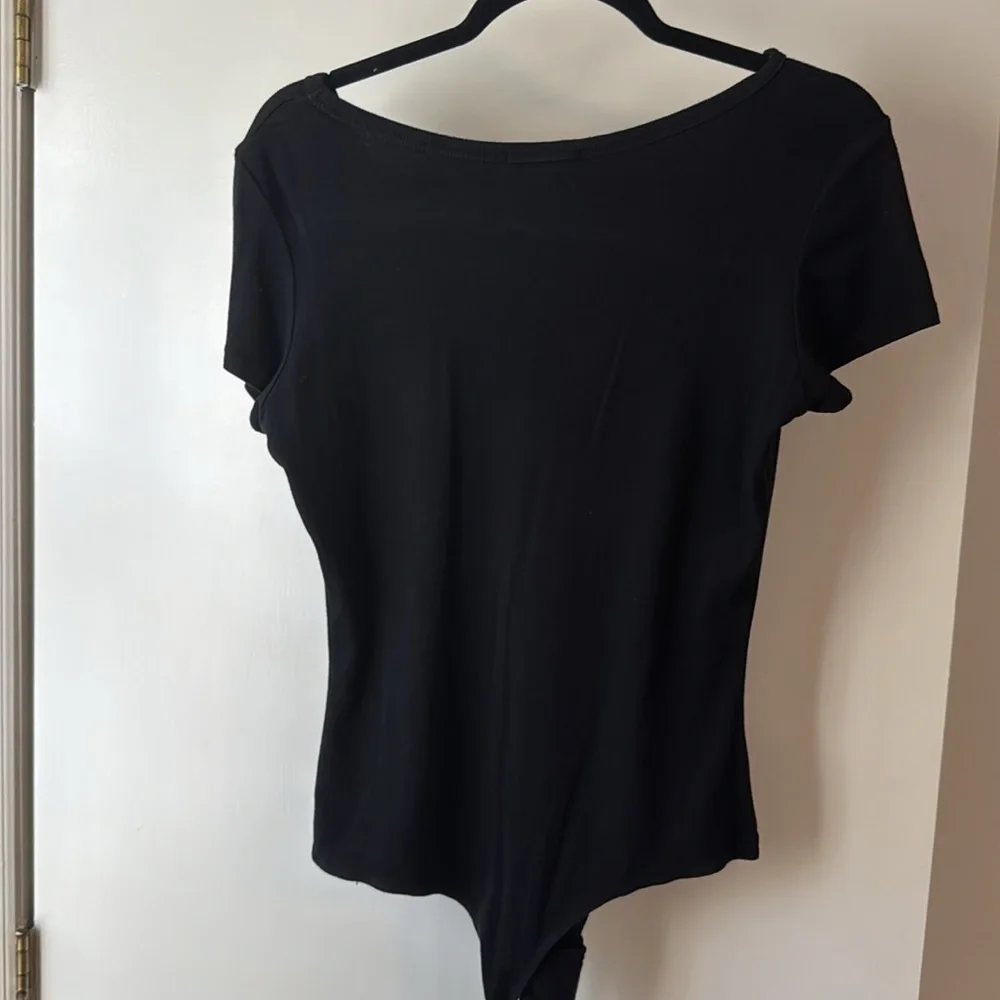 Agolde Ribbed Short Sleeve Ribbed Bodysuit - Picture 6 of 6